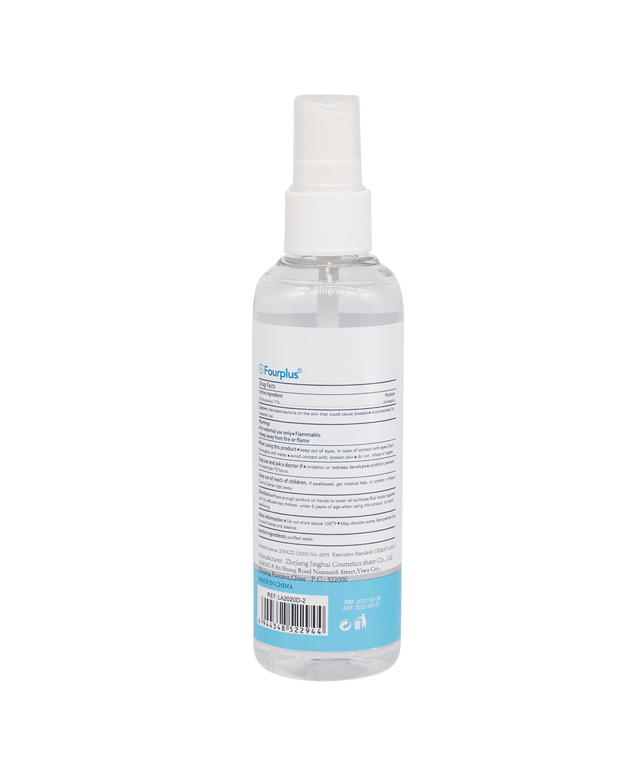Four Plus Alcohol Spray (75% Alcohol) (96 pcs) $2.74/unit - Co-Defend